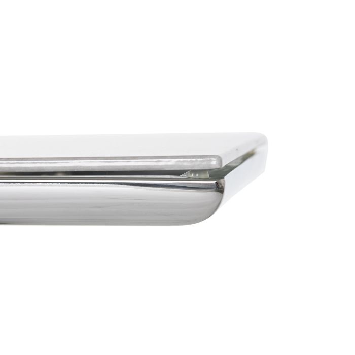 DKD Home Decor Mesa de Centro Moderna de Acero y Cristal Blanco Plateado para Salón | Medidas: Ancho 120 x Largo 60 x Alto 40 cm 4