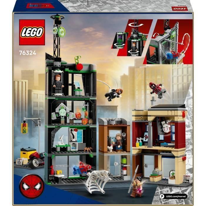 LEGO 76324 Marvel Spider-Man vs. Oscorp - Set de Construcción para niños a partir de 10 años 5