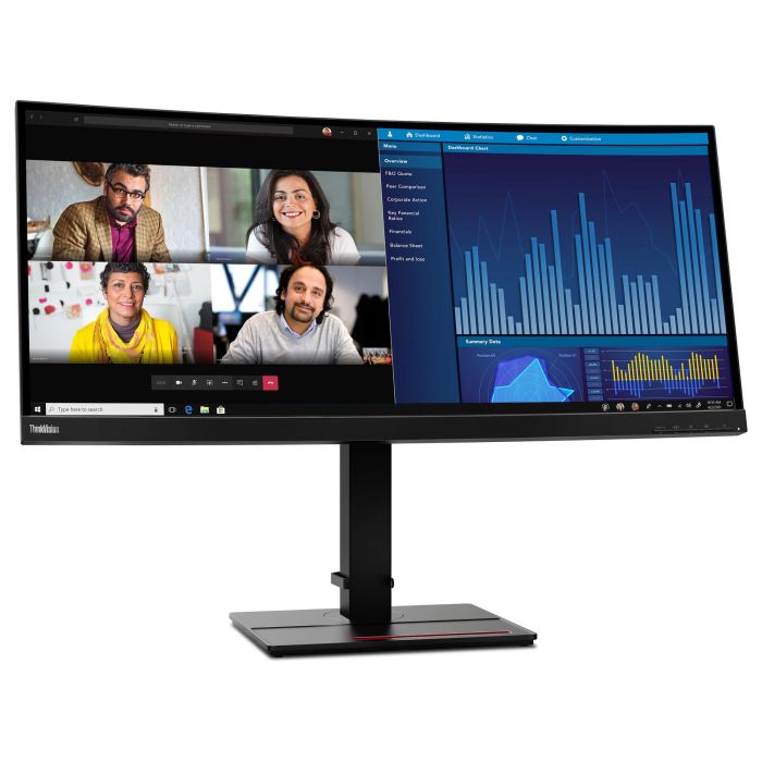 Lenovo Monitor ThinkVision P34w-20 34" UWQHD IPS Curvo 4ms 60Hz USB-C HDMI DP Negro 6 Lenovo Monitor ThinkVision P34w-20 34" UWQHD IPS Curvo 4ms 60Hz USB-C HDMI DP Negro 6