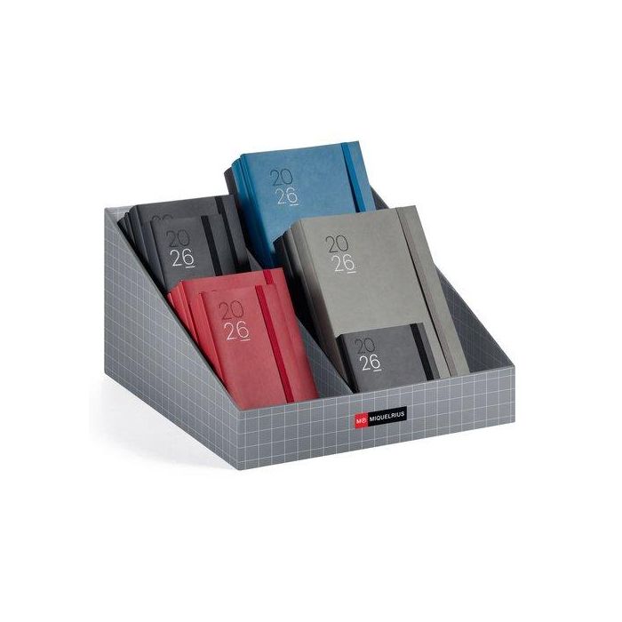 Agenda Anual (2026) Catalan Miquelrius Basic Luxor+Agora Assortiment Expositor De 26