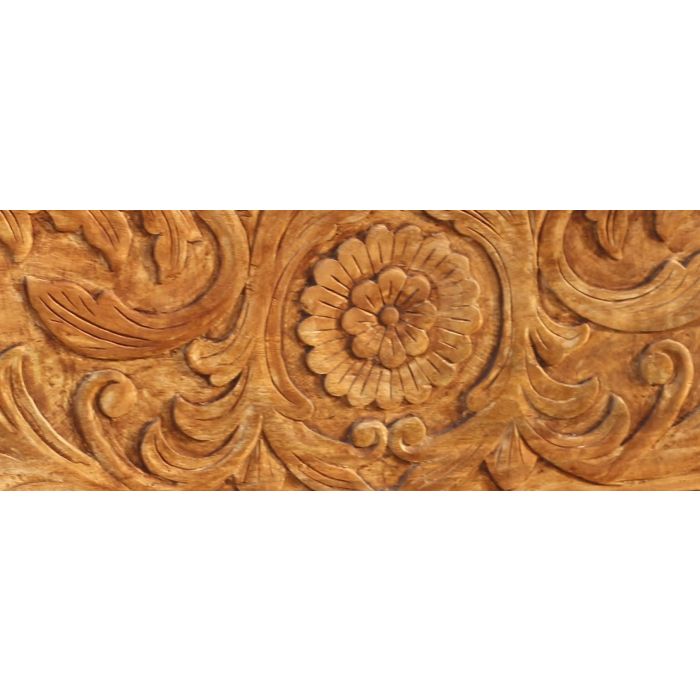 DKD Home Decor Arcón de Acacia Marrón Natural 90 x 40 x 40 cm Hecho a Mano con 1 Puerta 2