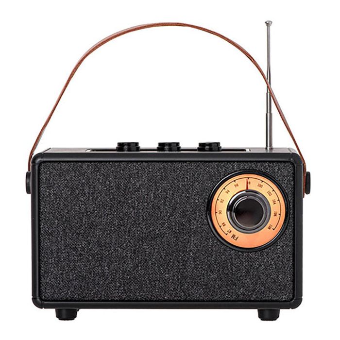 Radio fm recargable con bluetooth cr 1902 negra, 16 x 7 x 10,5 cm 1 Radio fm recargable con bluetooth cr 1902 negra, 16 x 7 x 10,5 cm 1