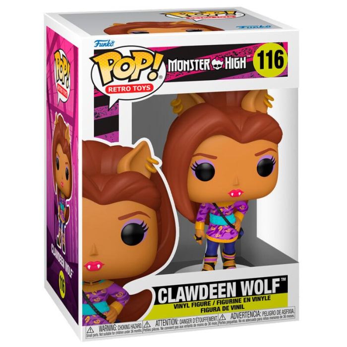 Funko Figura POP Monster High Clawdeen de Vinilo 9cm