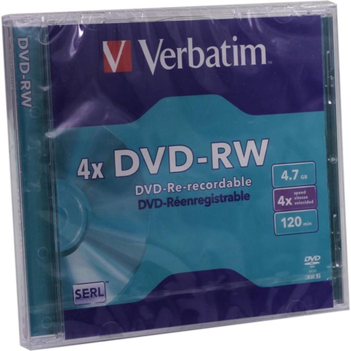 VERBATIM DVD-RW 4.7Gb 4x (Pack 5 unidades) 1