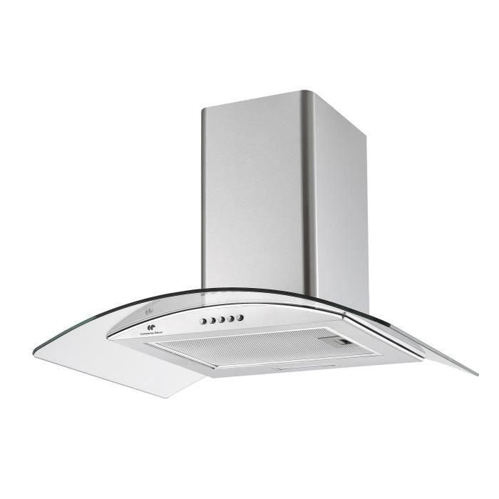 Continental Edison Decorative Hood - L60 cm - vidrio de acero inoxidable 1