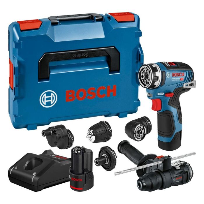 Bosch Professional Taladro GSR 12V-35 FC con 2 Baterías 3.0 Ah + Cargador GAL 12V-40 y Maletín L-Boxx 0 Bosch Professional Taladro GSR 12V-35 FC con 2 Baterías 3.0 Ah + Cargador GAL 12V-40 y Maletín L-Boxx 0