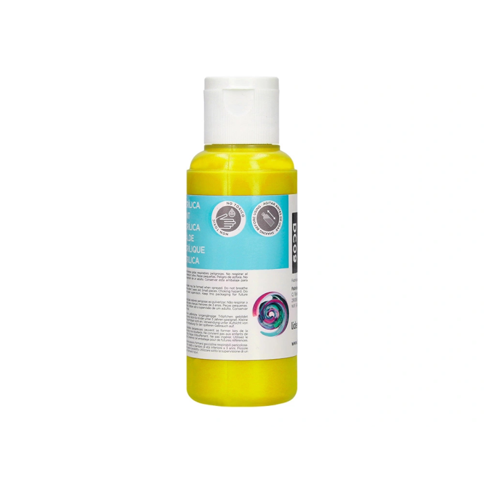 Liderpapel Pintura Acrilica Bote 80 ml Amarillo 6