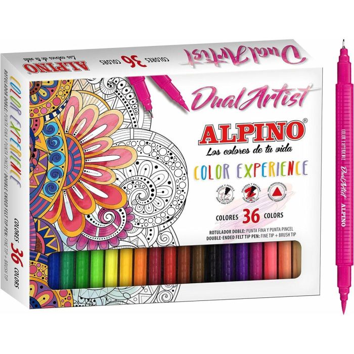 Set de Rotuladores Alpino Dual Artist Multicolor (8 Unidades) 1 Set de Rotuladores Alpino Dual Artist Multicolor (8 Unidades) 1