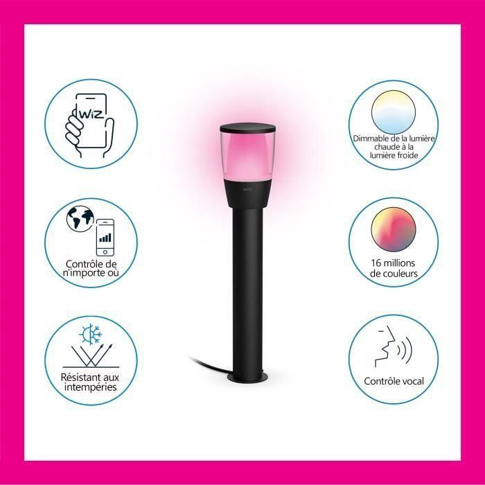 WIZ ELPAS Kit de inicio de terminal conectado para exteriores de 12 V - Molinos de viento - Aluminio - LED integrado - Negro 1 WIZ ELPAS Kit de inicio de terminal conectado para exteriores de 12 V - Molinos de viento - Aluminio - LED integrado - Negro 1