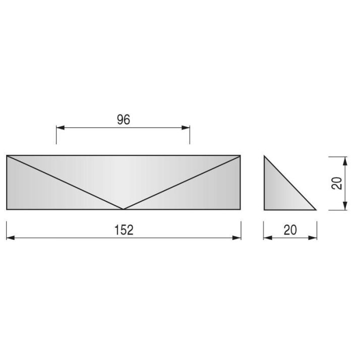 VIEFE Tirador Kares de Zamak, Acabado Cromo, Distancia entre Centros 96 mm 1