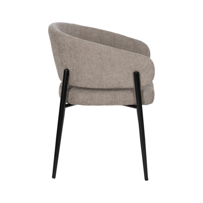 Silla Taupe Tejido-Metal Contract 60 X 57 X 79 cm