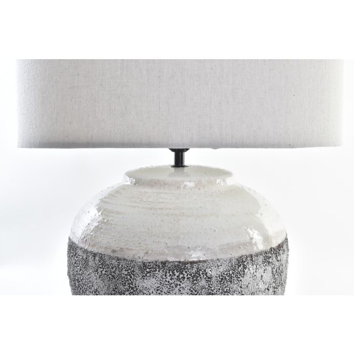 Lampara Sobremesa Neoclasico DKD Home Decor Gris Blanco 42 x 60 x 42 cm 2 Lampara Sobremesa Neoclasico DKD Home Decor Gris Blanco 42 x 60 x 42 cm 2