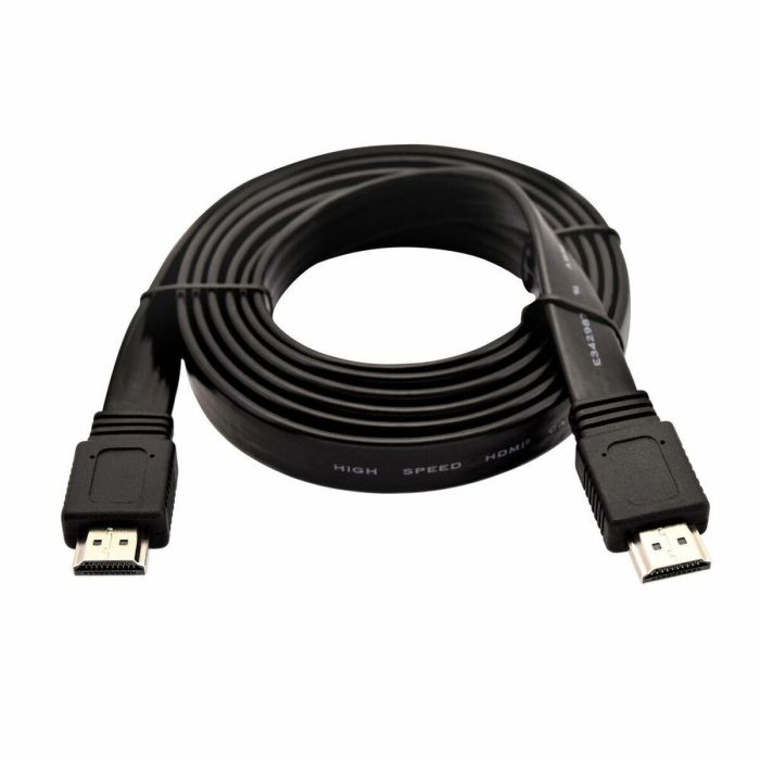 Cable HDMI V7 V7HDMI4FL-02M-BK-1E Negro Cable HDMI V7 V7HDMI4FL-02M-BK-1E Negro