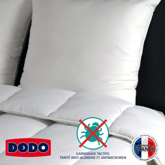 Dodo PALACE Almohada Percale Anti-Ácaros 100% Algodón 65 x 65 cm Medio Confort Dormir de Lado Boca Arriba 1 Dodo PALACE Almohada Percale Anti-Ácaros 100% Algodón 65 x 65 cm Medio Confort Dormir de Lado Boca Arriba 1