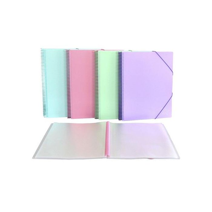 Carpeta Fundas (Tarifario) Senfort Pastel Pp A4 Con Goma 20 F. Surtido De 4