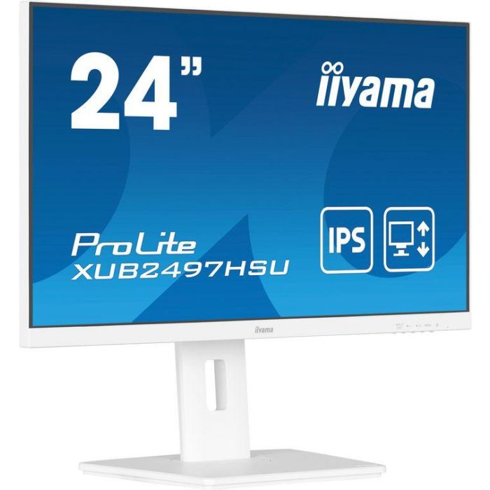 iiyama XUB2497HSN-W2 Monitor 24" IPS Full HD 1080p 100Hz 1ms MPRT Blanco, Altura Ajustable, HDMI, DP, USB Hub 9 iiyama XUB2497HSN-W2 Monitor 24" IPS Full HD 1080p 100Hz 1ms MPRT Blanco, Altura Ajustable, HDMI, DP, USB Hub 9