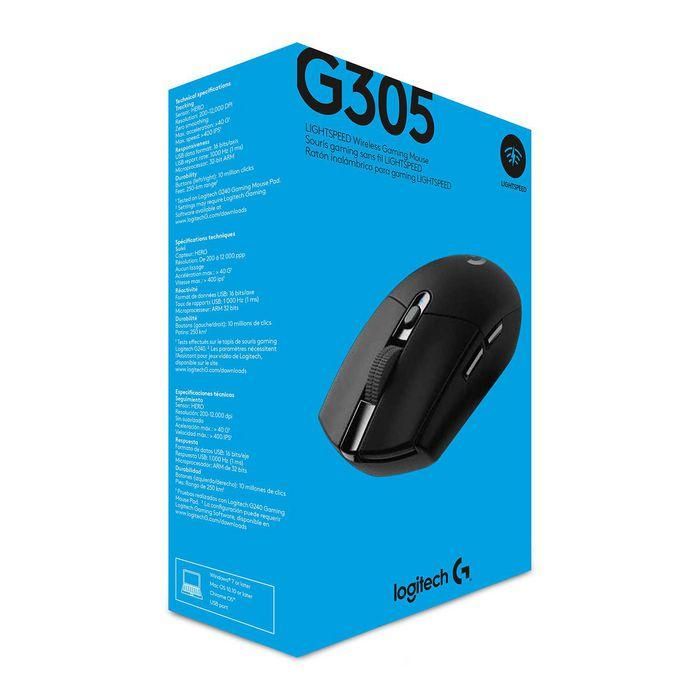 Logitech G305 Lightspeed Ratón Gaming Inalámbrico hasta 12000 DPI Negro 6