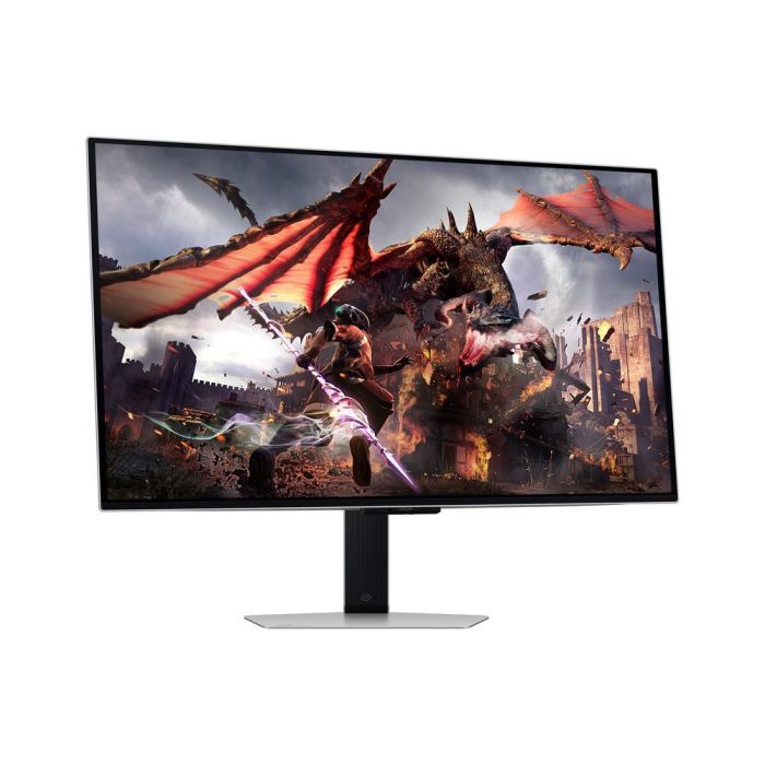 Samsung Monitor Gaming Odyssey OLED G8 S32DG800SU 32" 4K OLED 240Hz Smart TV Regulable en Altura Plata 3