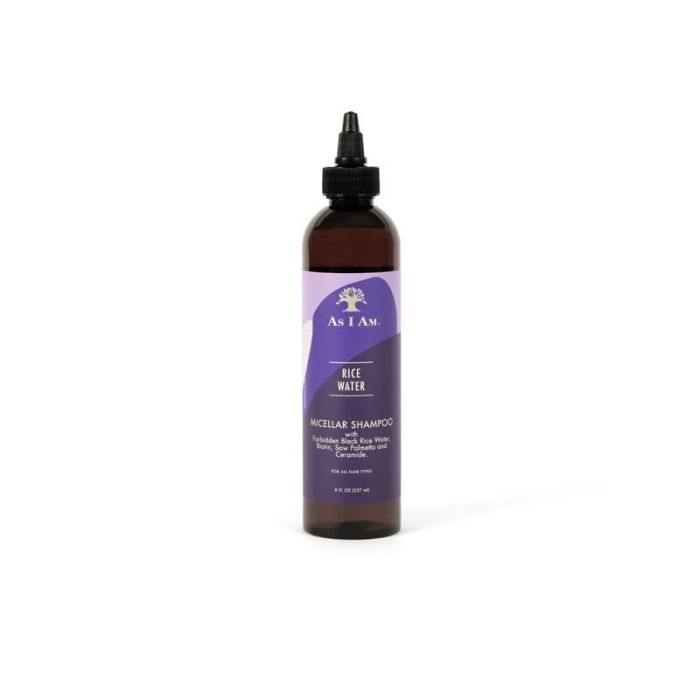 Champú As I AM Rice Water Micellar - Hidrata y Fortalece el Cabello con Agua de Arroz Negro, 237ml Champú As I AM Rice Water Micellar - Hidrata y Fortalece el Cabello con Agua de Arroz Negro, 237ml