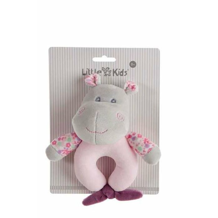 Sonajero lacito peluche hippo 15 cm