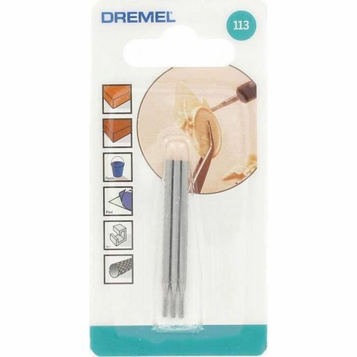 DREMEL Lote de 3 fresas grabadas 113 3