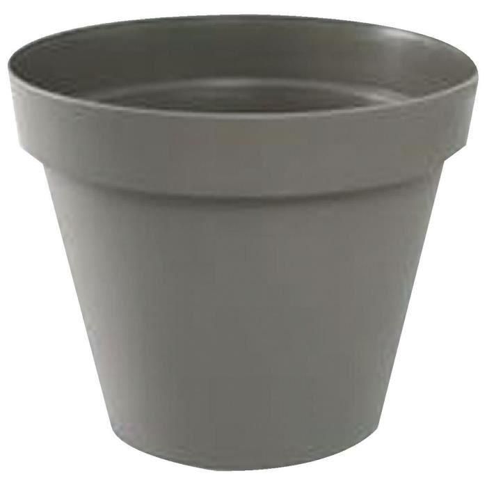 EDA Tuscan Round Flower Pot - Ø 30 x H 26 cm - 10 L - Taupe 1 EDA Tuscan Round Flower Pot - Ø 30 x H 26 cm - 10 L - Taupe 1