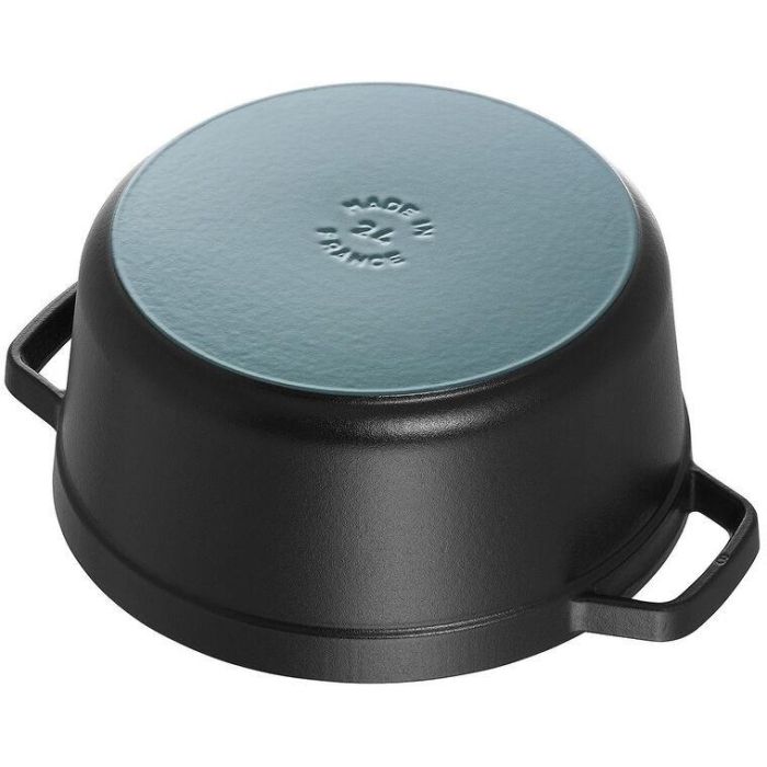 Staub La Cocotte 24cm rund. schwarz. Gusseisen 1