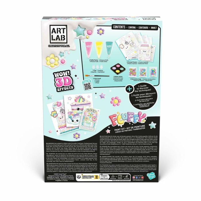 Canal Toys ART 019 Art Lab Kit de pintura Fluffy Paint 12