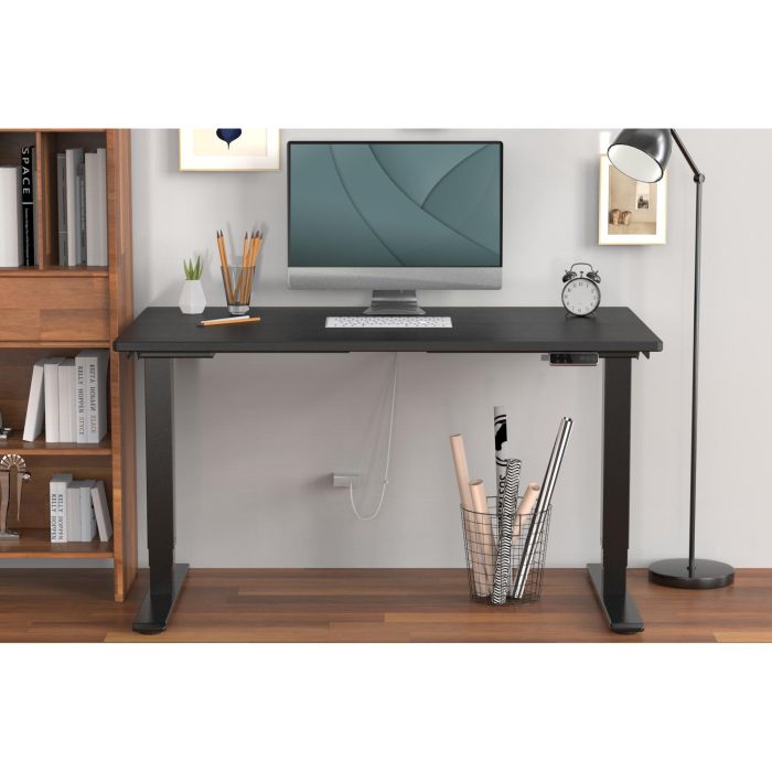 Digitus Estructura de Mesa Eléctrica Regulable en Altura, Doble Motor, 3 Niveles, Negro 1