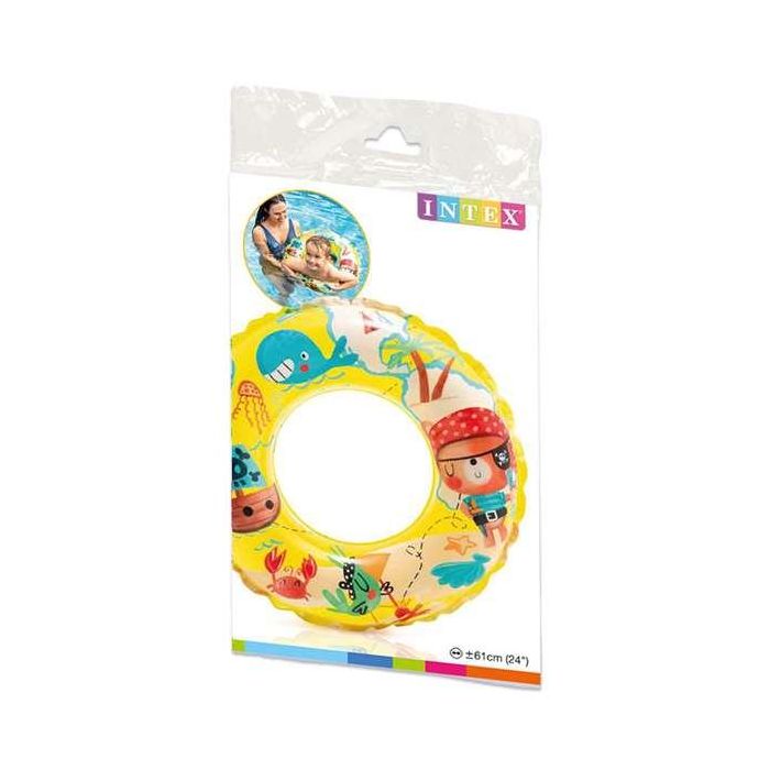 Intex Flotador Transparente 61 cm (6-10 Años) - 3 Modelos Surtidos 12