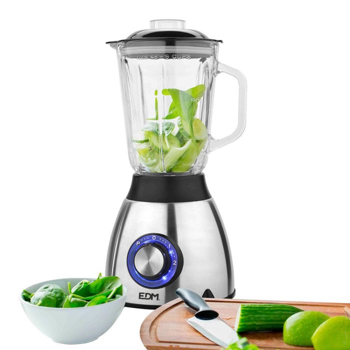 Batidora de Vaso EDM 07678 Negro 550 W 1,5 L 1 Batidora de Vaso EDM 07678 Negro 550 W 1,5 L 1