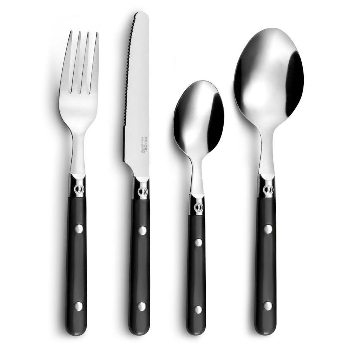 Pradel Set 16 Cubiertos Saxo Acero Inoxidable 25 cm 1.2 mm Bicolor Brillo Apto Lavavajillas 0 Pradel Set 16 Cubiertos Saxo Acero Inoxidable 25 cm 1.2 mm Bicolor Brillo Apto Lavavajillas 0