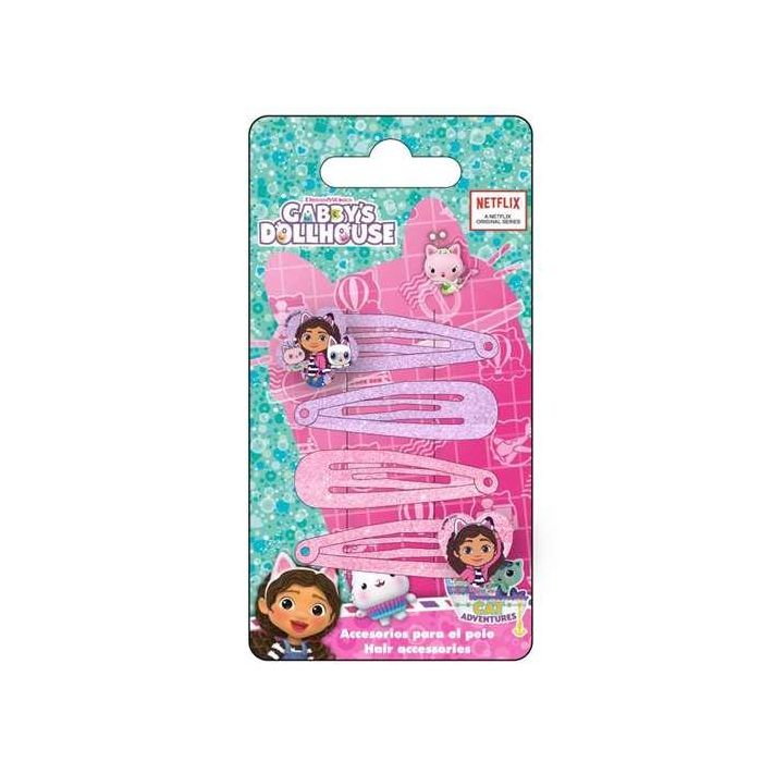 Accesorios pelo clips 4 piezas gabby´s dollhouse 6.5 x 12.5 x 1.0 cm Accesorios pelo clips 4 piezas gabby´s dollhouse 6.5 x 12.5 x 1.0 cm