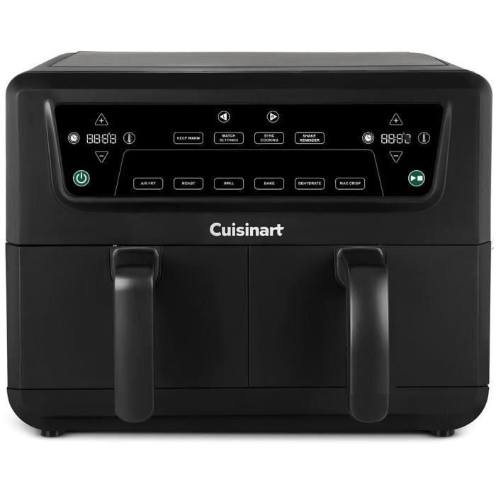 Cuisinart CUI1746233655221 Freidora de aire AFD10OBLE, capacidad 10,4 L, tanque doble, 2400 W, negra 1