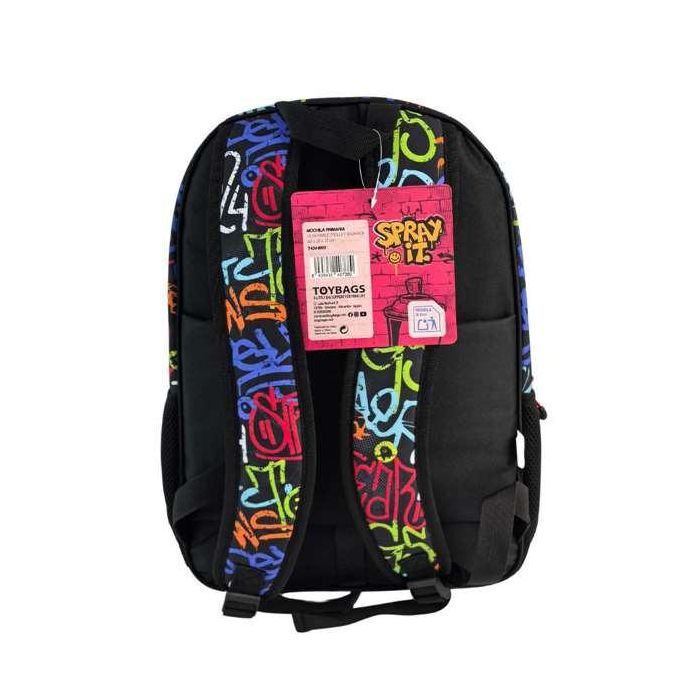 Mochila primaria ranking grafitti doble compartimento adaptable a carro 44 x 31 x 17 cm. 2 Mochila primaria ranking grafitti doble compartimento adaptable a carro 44 x 31 x 17 cm. 2