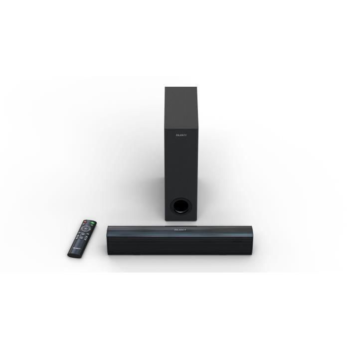 MAJORITY BOWFELL PLUS - Barra de sonido 2.1 - Bluetooth, USB, Entrada Óptica y Aux - Subwoofer con cable - Control EQ - 100W - Negro 1 MAJORITY BOWFELL PLUS - Barra de sonido 2.1 - Bluetooth, USB, Entrada Óptica y Aux - Subwoofer con cable - Control EQ - 100W - Negro 1