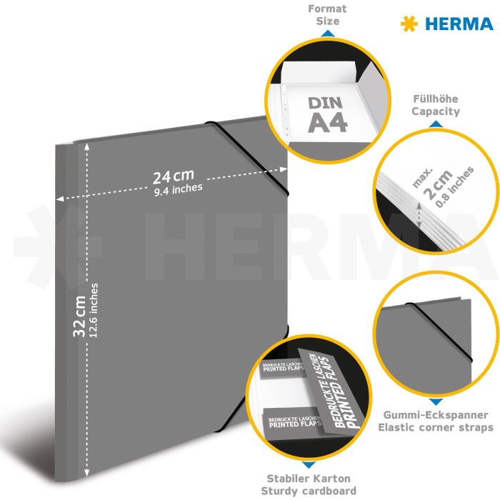 HERMA Motiv-Ordner A4 Einhorn 5 HERMA Motiv-Ordner A4 Einhorn 5