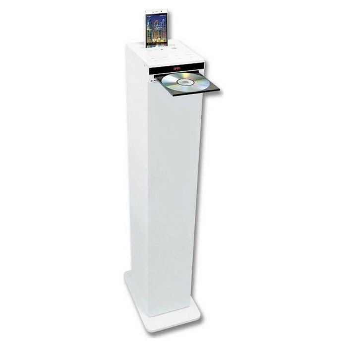Inovalley HP32-CD-W Torre de Sonido Bluetooth 4x15W Reproductor CD Radio FM USB Micro SD AUX-IN para Smartphone TV Blanco Inovalley HP32-CD-W Torre de Sonido Bluetooth 4x15W Reproductor CD Radio FM USB Micro SD AUX-IN para Smartphone TV Blanco