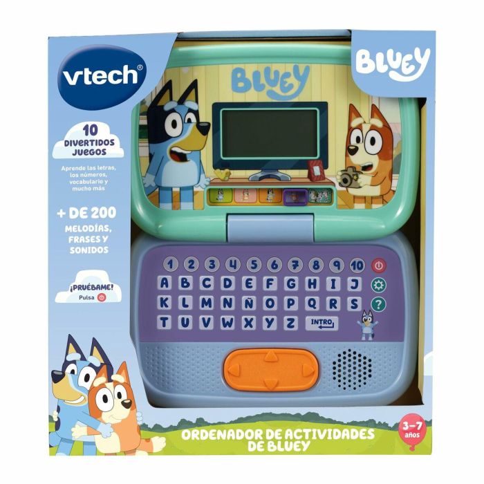 Ordenador actividades de bluey pantalla lcd con luz y 10 actividades. 30x7,8x33 cm 2 Ordenador actividades de bluey pantalla lcd con luz y 10 actividades. 30x7,8x33 cm 2
