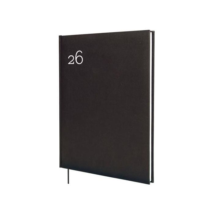 Finocam Y12-210x270 mm Agenda Dynamic Milano Tapa Dura Negro 2026 Profesional para Negocios y Oficina