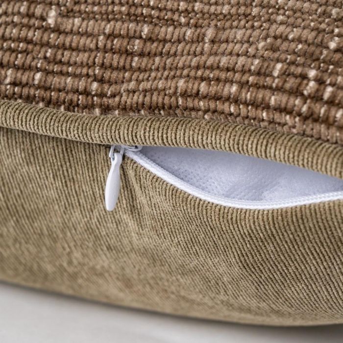 Cojín Taupe Poliester 43 X 43 cm