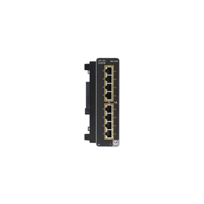 Cisco IEM-3300-8P= Catalyst IE3300 Rugged - Switch Gestionado L2 de 8 Puertos Gigabit Ethernet (10/100/1000) con PoE