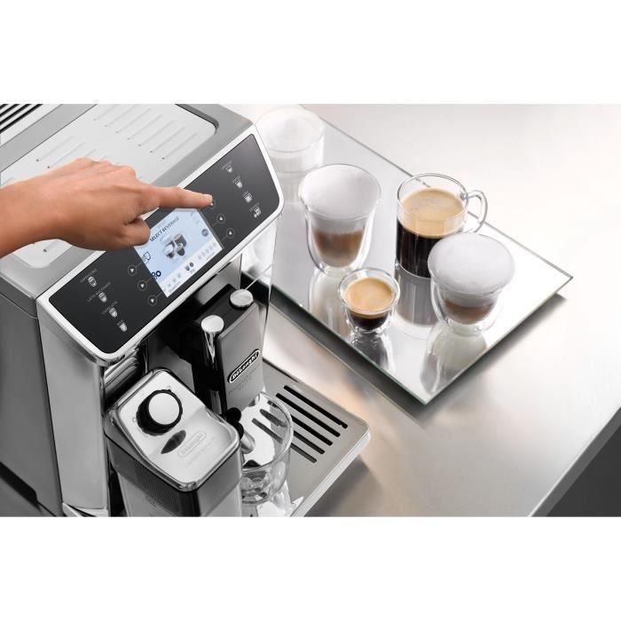 De'Longhi ECAM650.55.MS Cafetera Superautomática Espresso Conectada PrimaDonna Elite - LCD 3.5" - 8 Recetas - Depósito 2L - Gris 4 De'Longhi ECAM650.55.MS Cafetera Superautomática Espresso Conectada PrimaDonna Elite - LCD 3.5" - 8 Recetas - Depósito 2L - Gris 4
