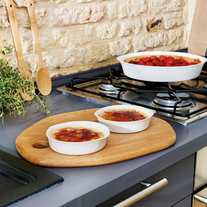 Luminarc Cazuela Opal Smart Cuisine 14 cm Vidrio Templado Extra Resistente Apto Microondas Horno Blanco 4