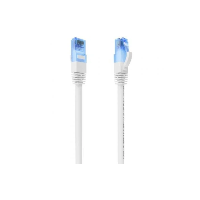 AISENS - CABLE DE RED LATIGUILLO RJ45 CAT.6 UTP AWG26 CCA, BLANCO, 2.0M 0 AISENS - CABLE DE RED LATIGUILLO RJ45 CAT.6 UTP AWG26 CCA, BLANCO, 2.0M 0