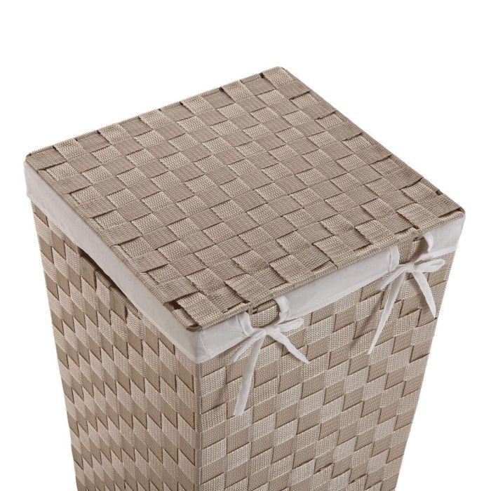 Cesto para la Ropa Sucia Versa Beige Poliéster Metal Polipropileno 33 x 52 x 33 cm 1 Cesto para la Ropa Sucia Versa Beige Poliéster Metal Polipropileno 33 x 52 x 33 cm 1