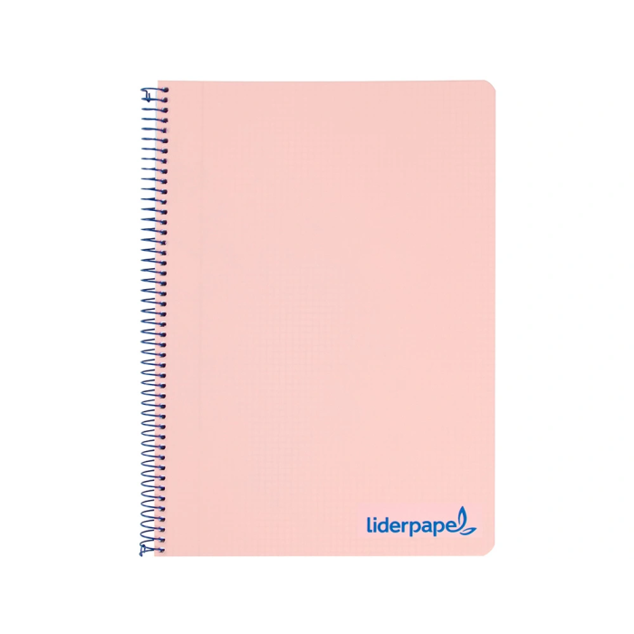 Liderpapel Cuaderno Espiral A5 Micro Wonder Tapa Plástico 120h 90gr Cuadro 5mm Rosa 1