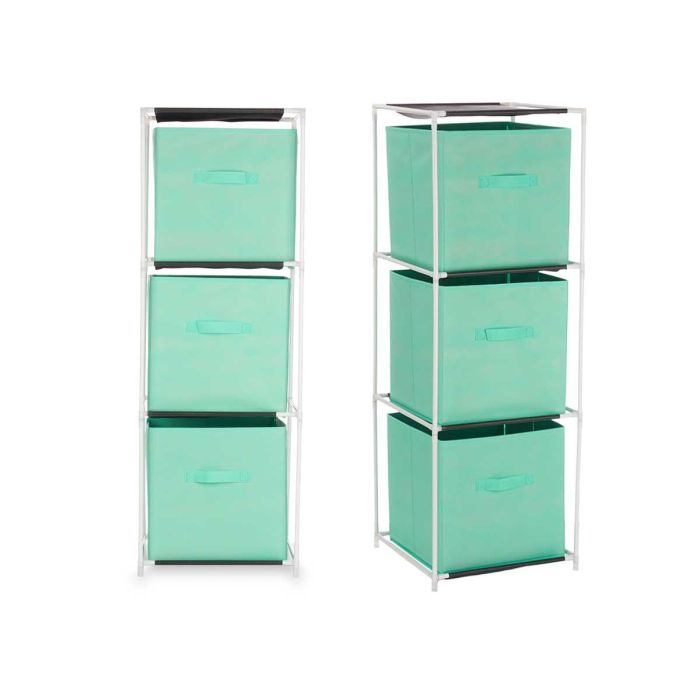 Estanteria 3 Cajones Tnt Menta Kipit 32X7CM (6 Unidades) 1 Estanteria 3 Cajones Tnt Menta Kipit 32X7CM (6 Unidades) 1