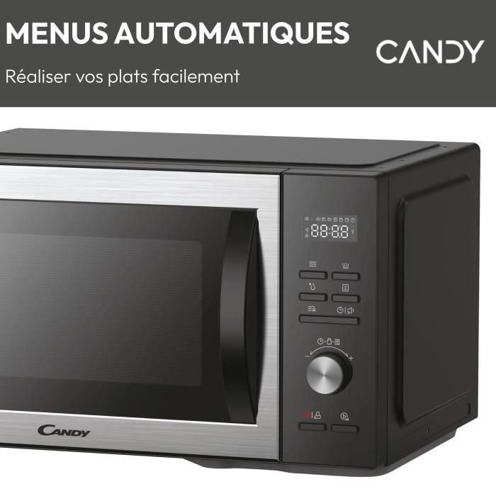 Candy CMGA31EDLB Microondas Grill 31L, 1000W MO / 1000W Grill, Cavidad Acero Inoxidable, UI Digital, Autolimpieza 3