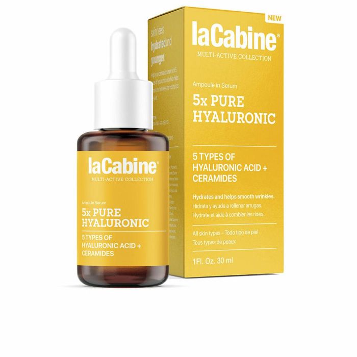 La Cabine 5X PURE HYALURONIC serum 30 ml – Sérum Facial Hidratante Antiarrugas Rellenador con Ácido Hialurónico La Cabine 5X PURE HYALURONIC serum 30 ml – Sérum Facial Hidratante Antiarrugas Rellenador con Ácido Hialurónico
